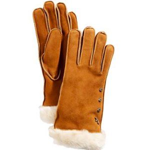 Koolaburra  UGG Studded Gloves with Faux Fur Cuff